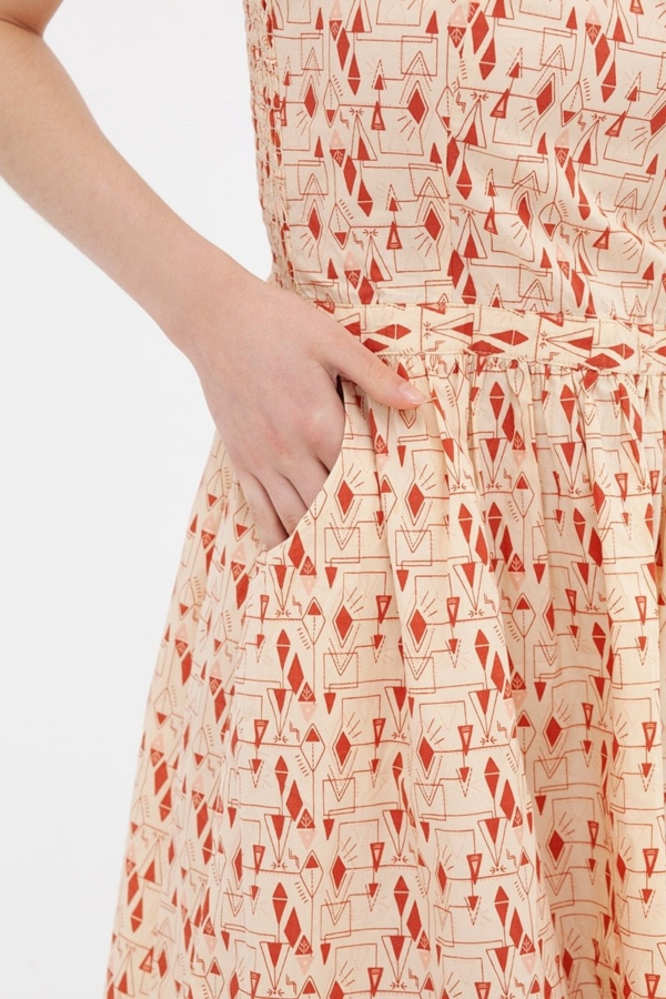 Vestido tirantes teja Ada