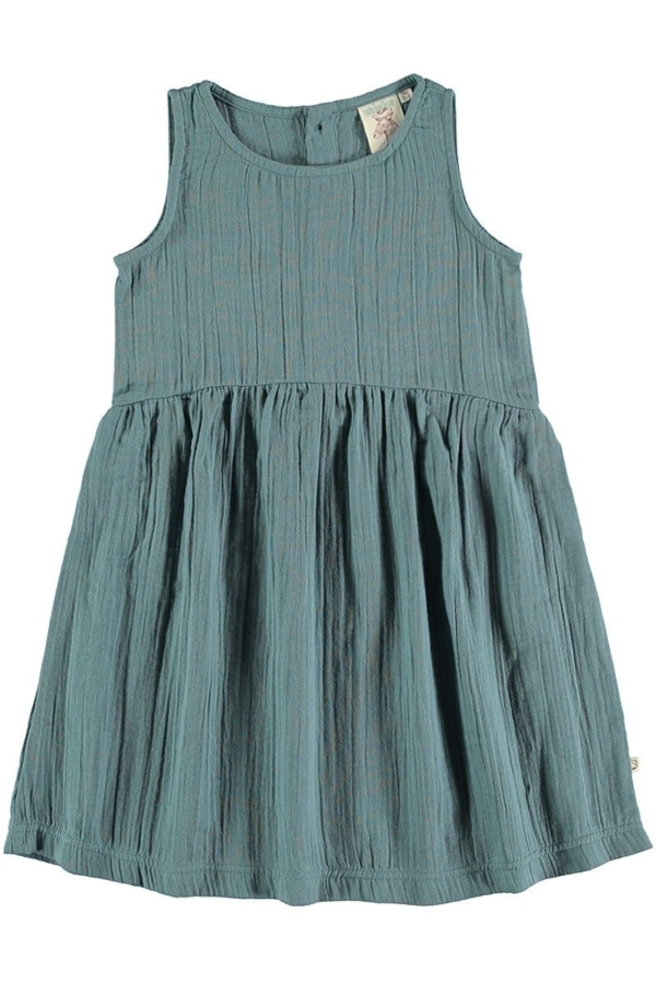 Vestido tirantes reversible azul