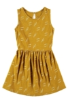 "Classic" dress in mustard