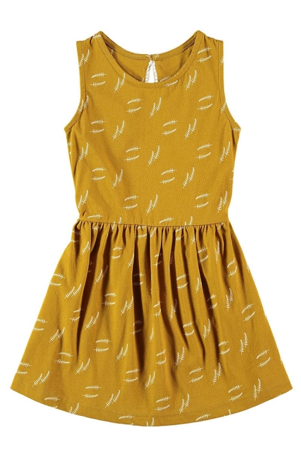 "Classic" dress in mustard