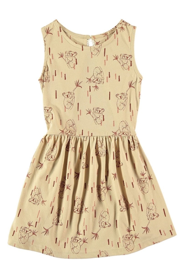 "Classic" dress in beige.