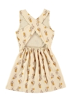 Crossed dress in beige Cactus