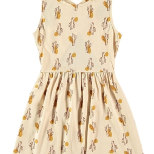 Crossed dress in beige Cactus