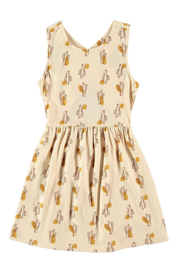 Crossed dress in beige Cactus