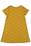 Evasé dress in mustard
