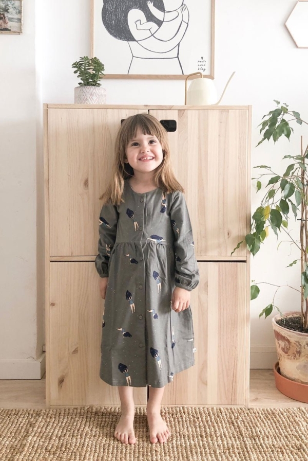 Dress in Opal blue color