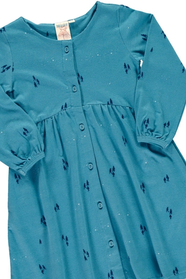 Dress in Opal blue color