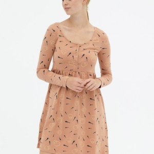 Vestido corte imperio rosa pastel Dánae