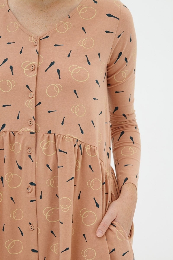 Vestido holgado rosa pastel Daniela