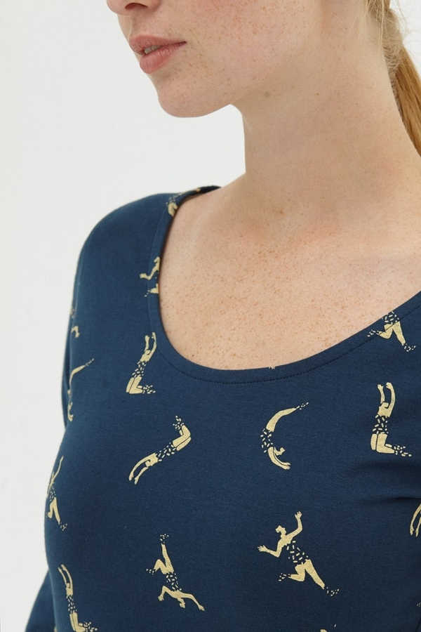 Vestido media capa Navy Denisse