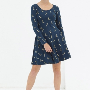 Vestido media capa Navy Denisse