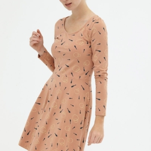 Vestido media capa rosa pastel Denisse