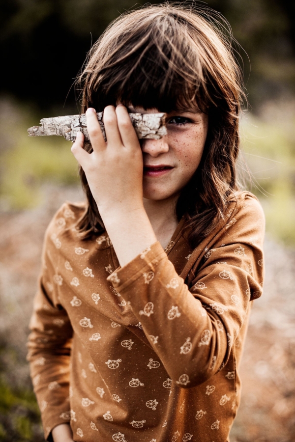 Camiseta unisex marrón estampado bicicletas