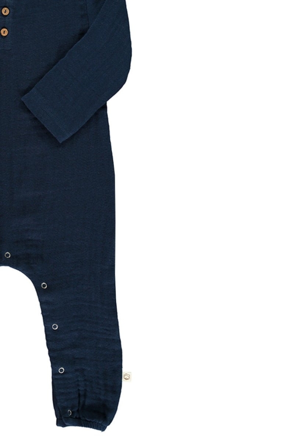 Mono bebé muselina basic azul marino