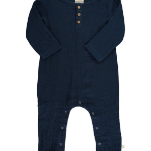 Mono bebé muselina basic azul marino