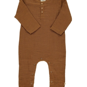 Mono bebé muselina basic marrón