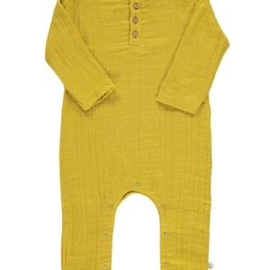 Mono bebé muselina basic mostaza