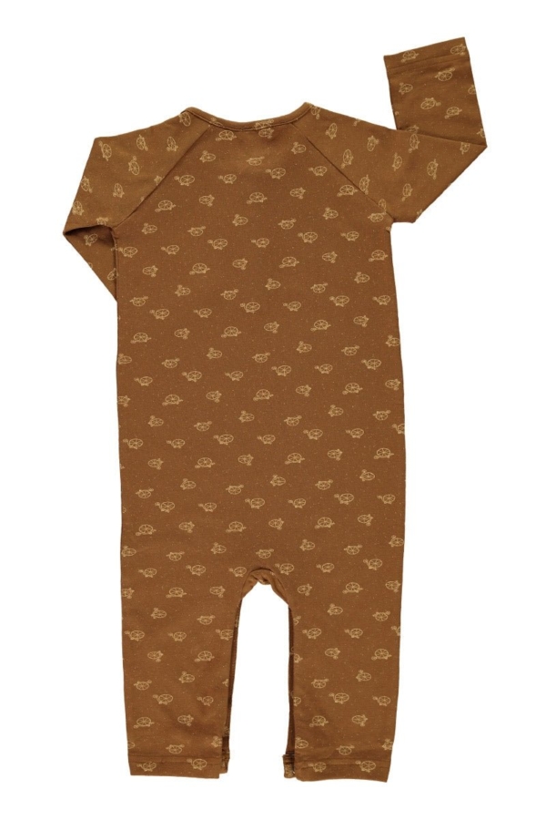 Mono bebé marrón estampado bicicletas