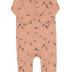 Mono bebé rosa estampado malabares