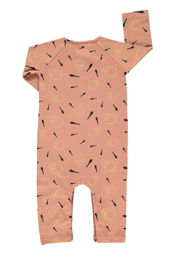 Mono bebé rosa estampado malabares