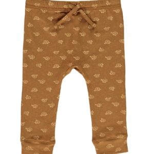 Pantalón bebé marrón estampado bicicletas