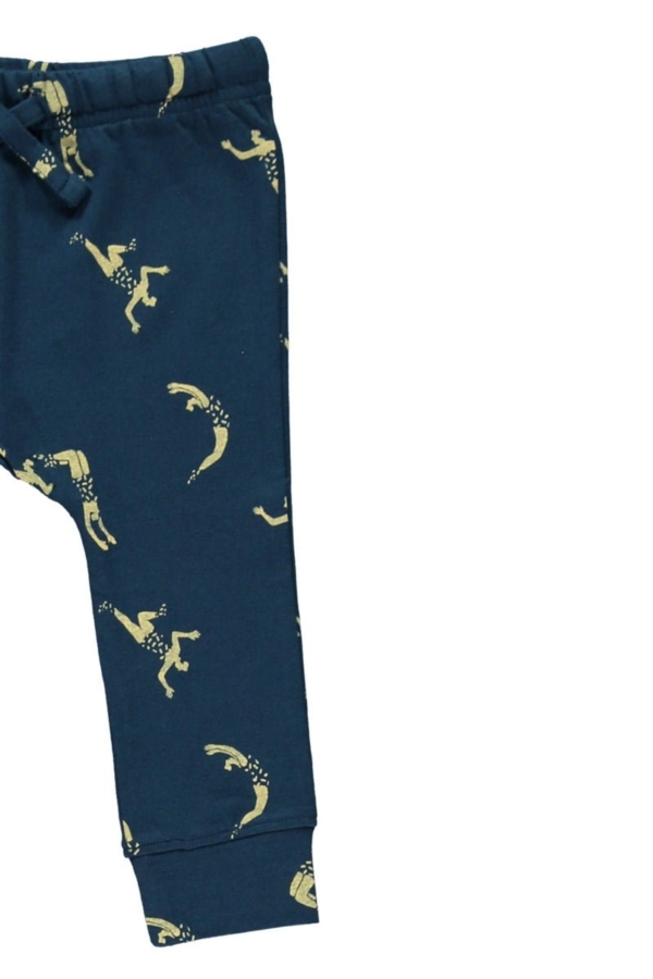 Pantalón bebé azul marino estampado acróbatas
