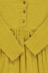 Vestido muselina basic mostaza