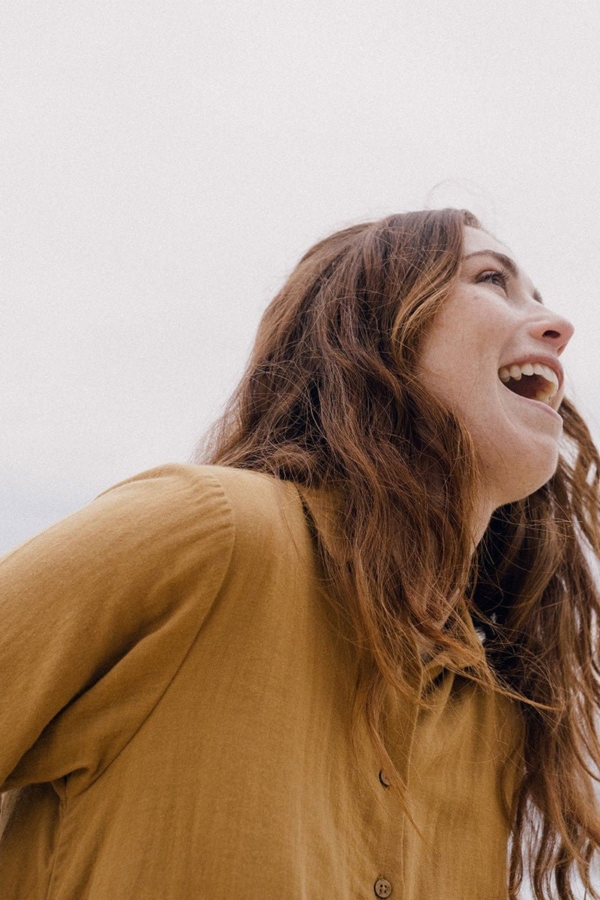 Elisa dress in mustard