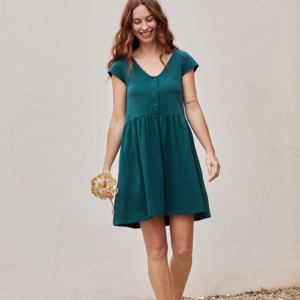 Flori Dress Ethnic Blue