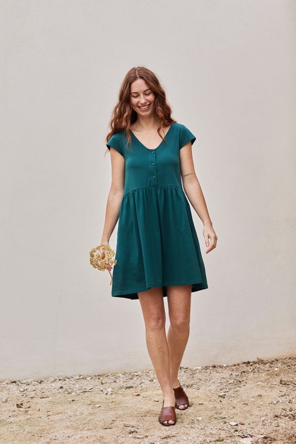 Flori Dress Ethnic Blue