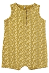 Baby Jumpsuit Ethnic Mustard in organic cotton