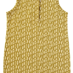 Baby Jumpsuit Ethnic Mustard in organic cotton