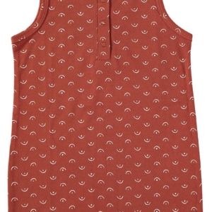 Baby Jumpsuit Tits Red in organic cotton