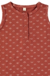 Baby Jumpsuit Tits Red in organic cotton