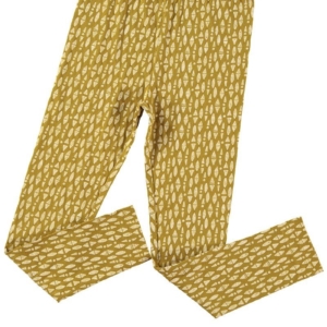 Unisex Tights Mustard Ethnic Organic Cotton