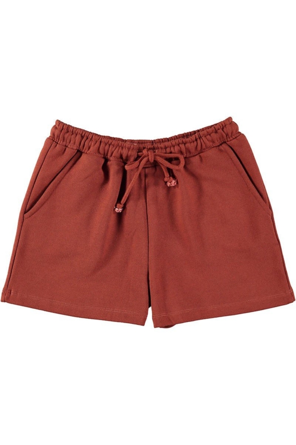Shorts Roiboos Red Linen and Organic Cotton