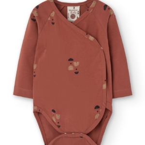 Griselle long sleeves baby bodysuit twilight Mars red