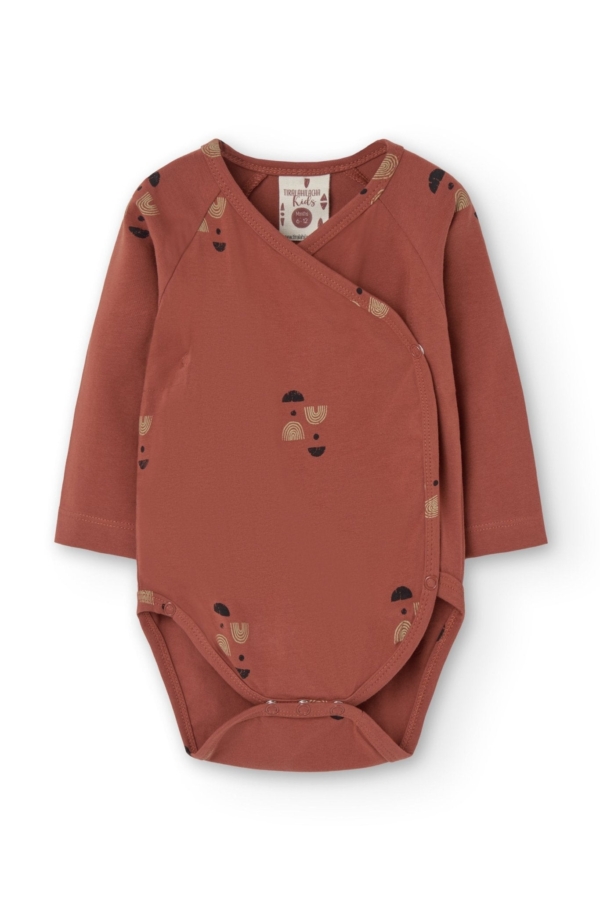 Griselle long sleeves baby bodysuit twilight Mars red
