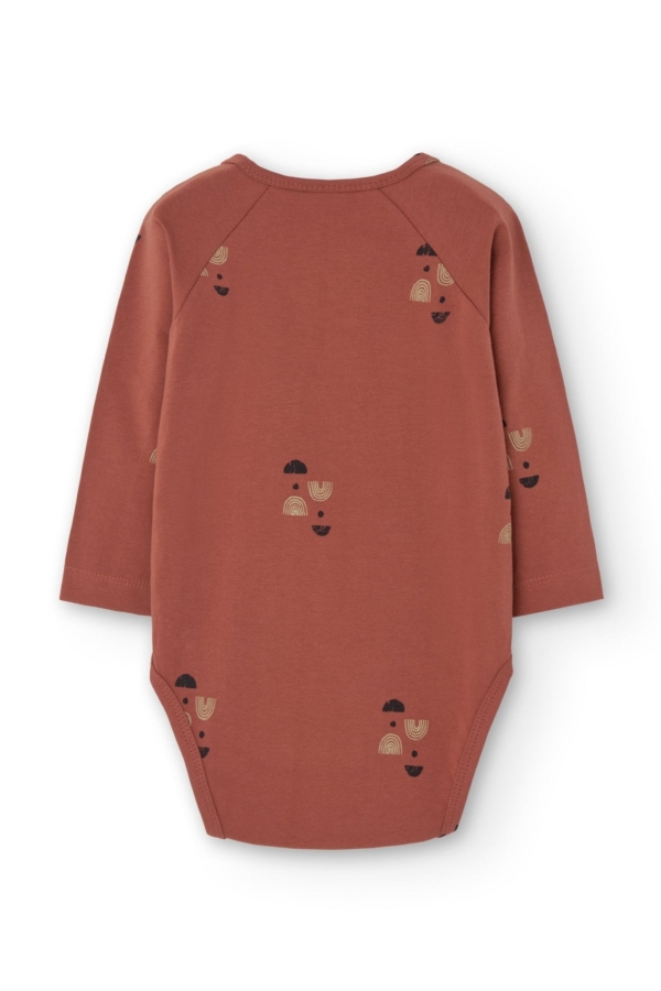 Griselle long sleeves baby bodysuit twilight Mars red