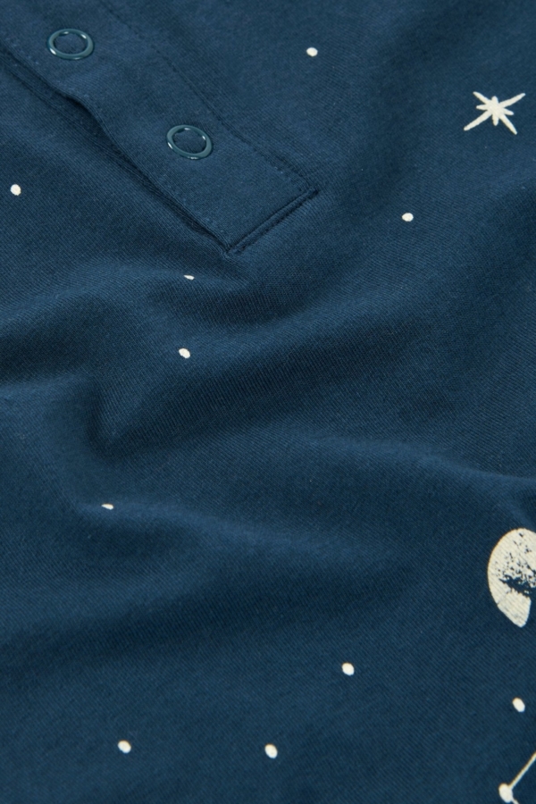 Guida long sleeve baby jumpsuit blue constellations