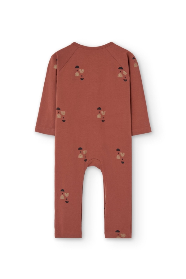 Guida long sleeve baby jumpsuit Mars red twilight