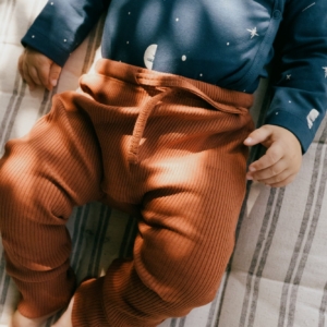 Gala baby pant Mars red ribbed