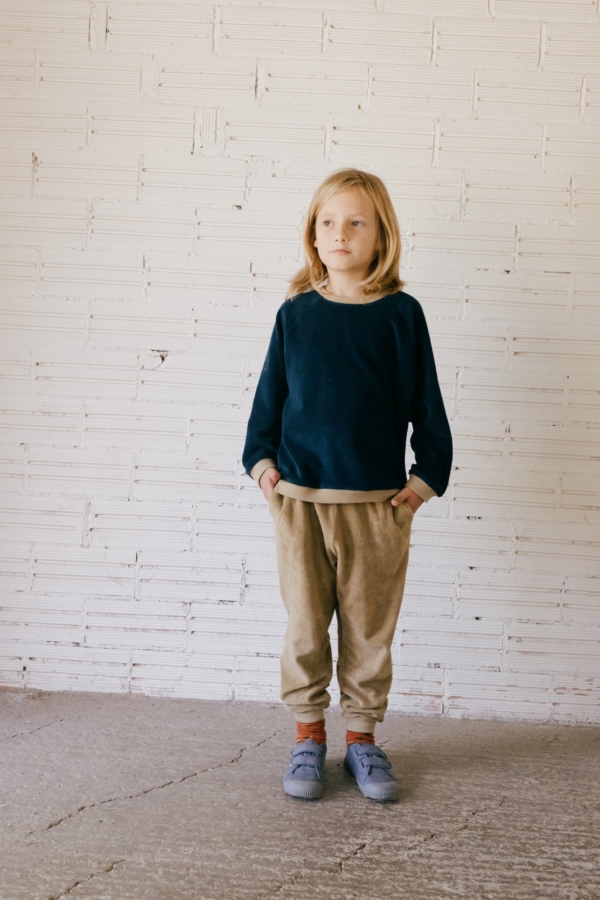 Galina long pant beige terry