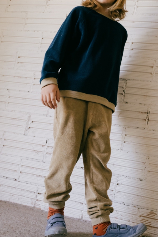 Galina long pant beige terry