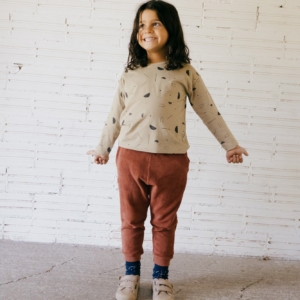 Galina long pant Mars red terry