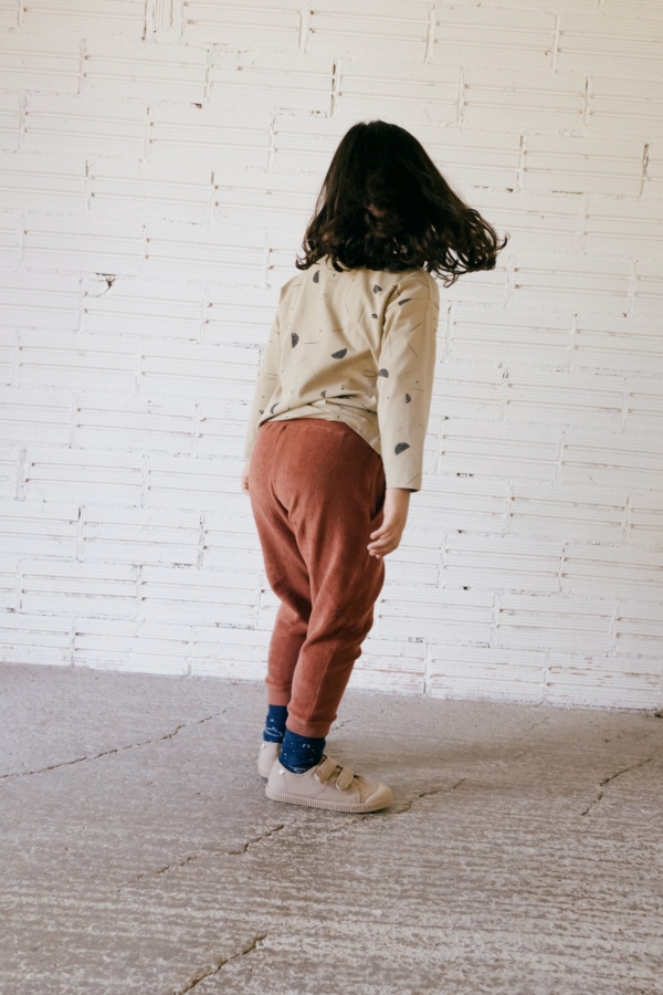 Galina long pant Mars red terry