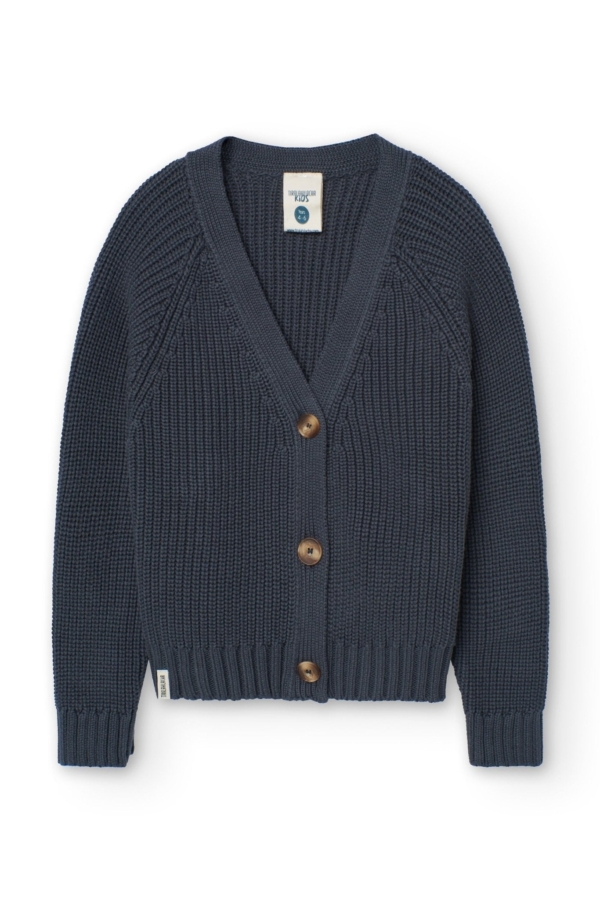 Giova grey blue short cardigan