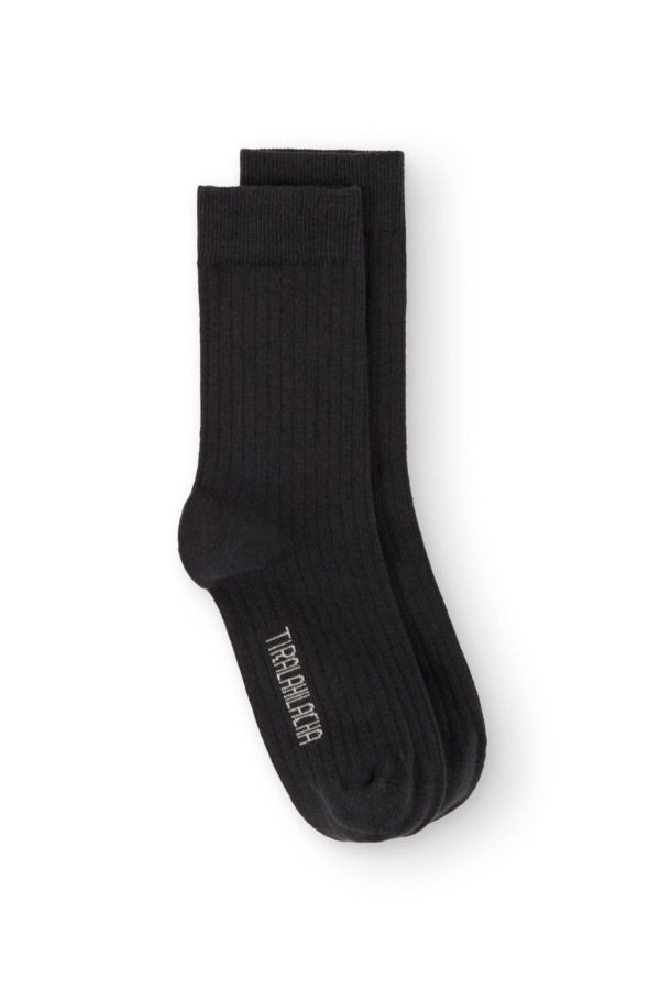Cosmos Black Crew Socks (kids)