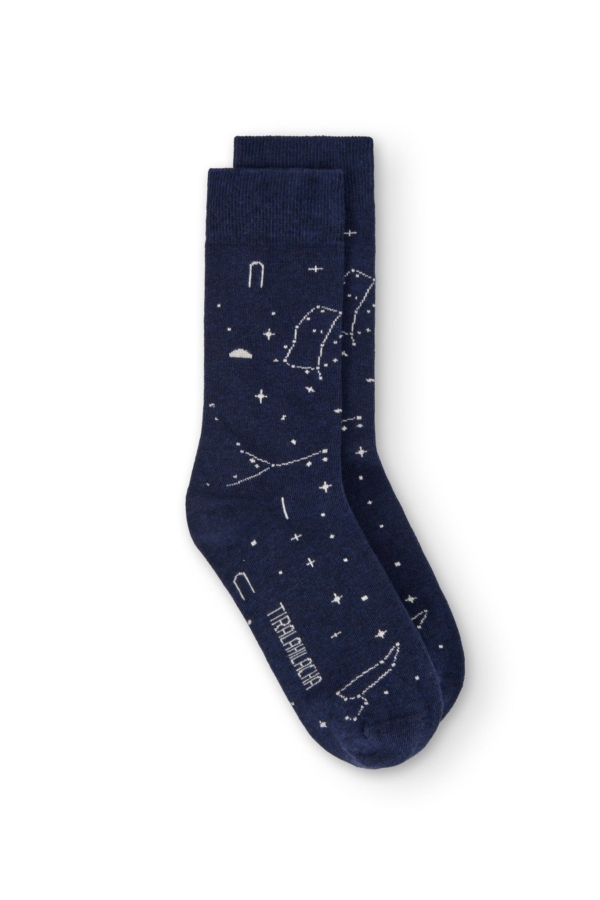 Blue Cosmos Crew Socks (adult)