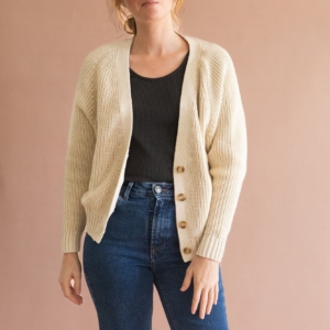 Gueda Momfit Denim Trousers vintage blue